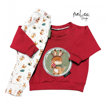 Patch / Aufnäher  - Winterhasi ARMYGRÜN